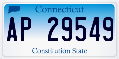 CT license plate AP29549