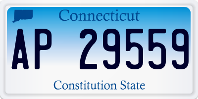 CT license plate AP29559