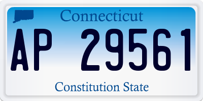 CT license plate AP29561