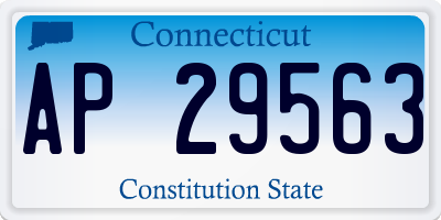 CT license plate AP29563