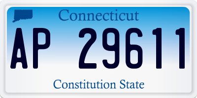 CT license plate AP29611