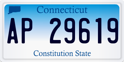 CT license plate AP29619