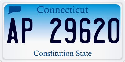 CT license plate AP29620