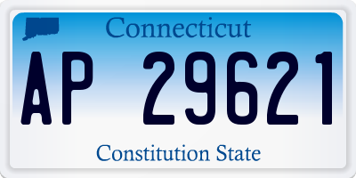 CT license plate AP29621
