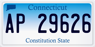 CT license plate AP29626