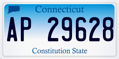 CT license plate AP29628