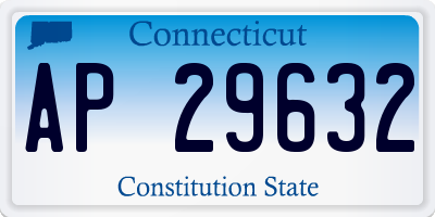 CT license plate AP29632