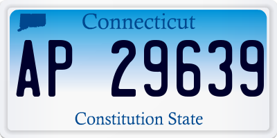 CT license plate AP29639