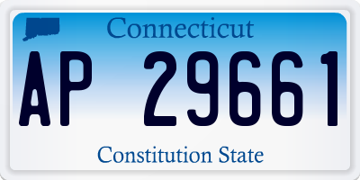 CT license plate AP29661