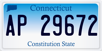 CT license plate AP29672