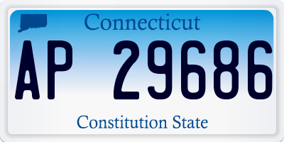 CT license plate AP29686