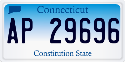 CT license plate AP29696