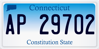 CT license plate AP29702