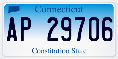 CT license plate AP29706