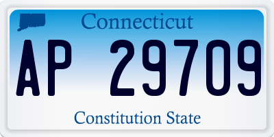 CT license plate AP29709