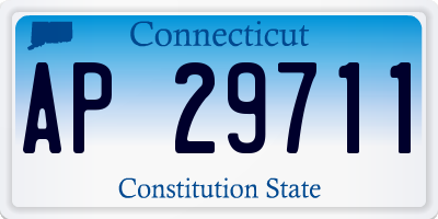 CT license plate AP29711