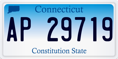 CT license plate AP29719