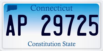 CT license plate AP29725