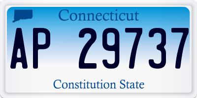 CT license plate AP29737