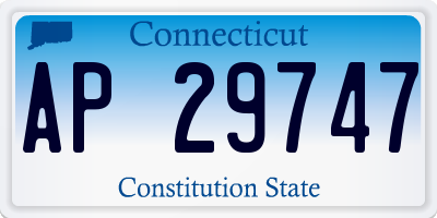 CT license plate AP29747