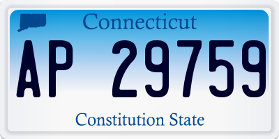 CT license plate AP29759