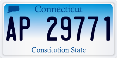 CT license plate AP29771