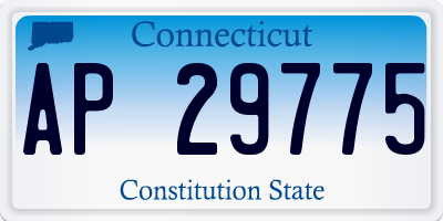 CT license plate AP29775