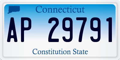 CT license plate AP29791