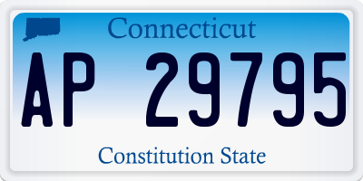 CT license plate AP29795