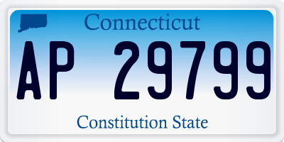 CT license plate AP29799