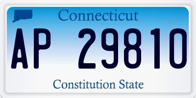 CT license plate AP29810