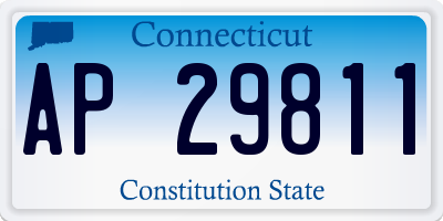 CT license plate AP29811