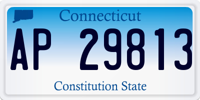 CT license plate AP29813