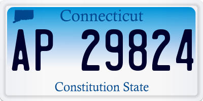 CT license plate AP29824