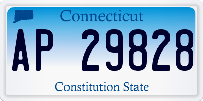 CT license plate AP29828