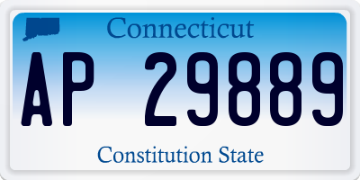 CT license plate AP29889