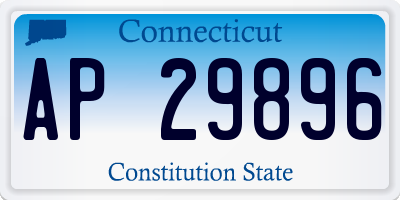 CT license plate AP29896