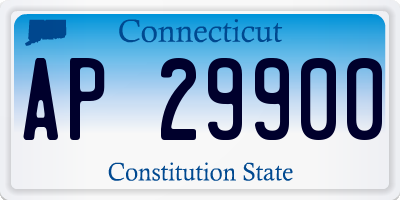 CT license plate AP29900