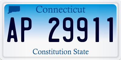 CT license plate AP29911