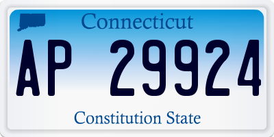 CT license plate AP29924