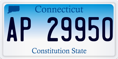CT license plate AP29950