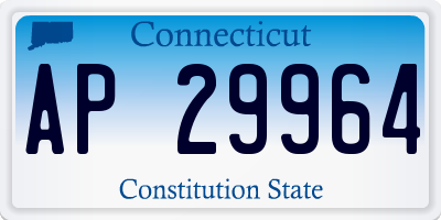 CT license plate AP29964