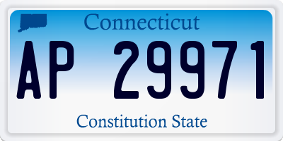 CT license plate AP29971