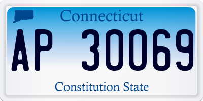CT license plate AP30069