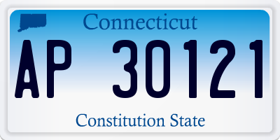 CT license plate AP30121