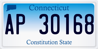 CT license plate AP30168