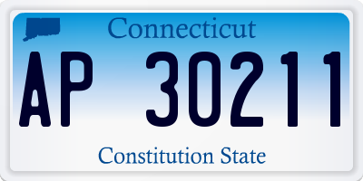 CT license plate AP30211