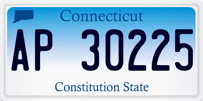 CT license plate AP30225