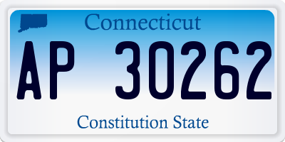 CT license plate AP30262
