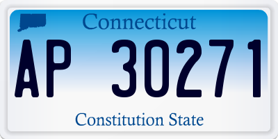 CT license plate AP30271